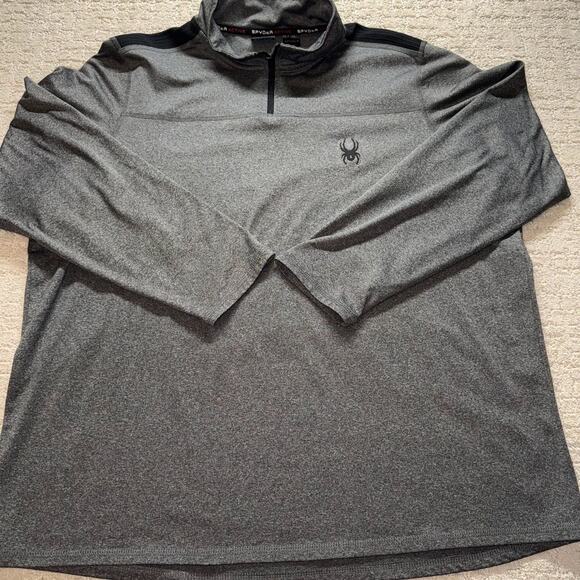 SPYDER Active 1/4 Zip Pullover Mock Neck Men's Extra Large - Picture 1 of 5